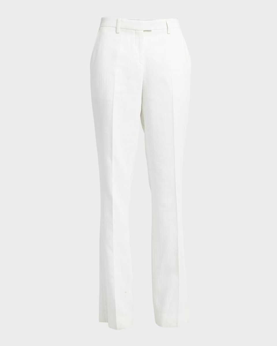 High-Rise Straight-Leg Trousers